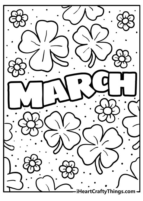 March coloring pages