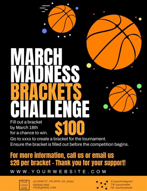 March Madness Bracket Challenge Template