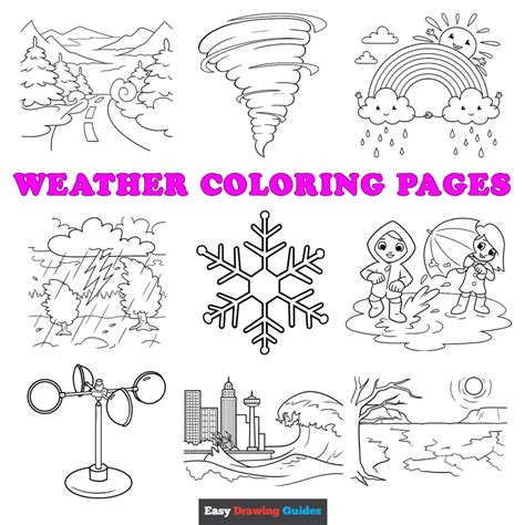 March weather coloring pages