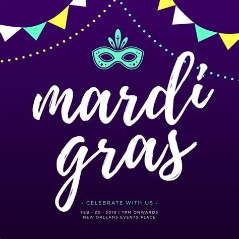 Mardi Gras Templates Canva