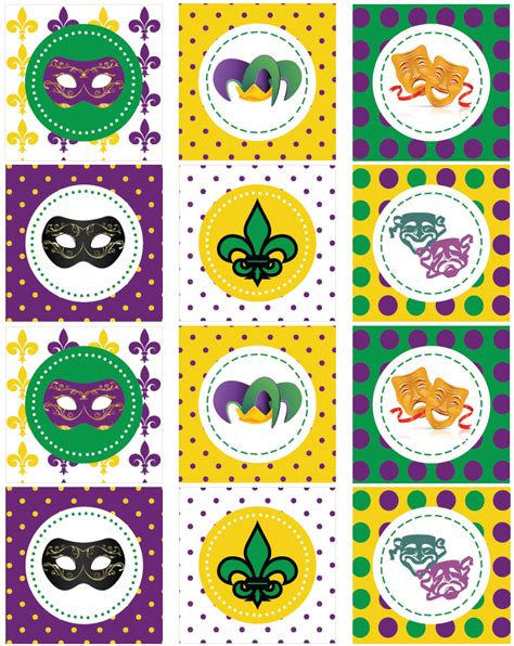 Mardi Gras Templates Printable