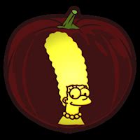 Marge Simpson Pumpkin Stencil