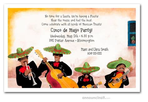 Mariachi-themed party invitation template