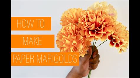 Marigold flower mask template