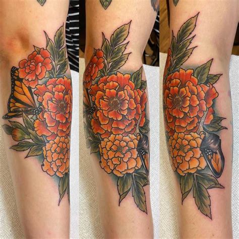 Marigold tattoo inspiration