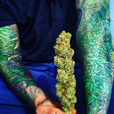 Marijuana bud tattoos