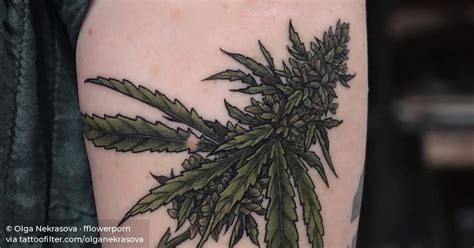 Description of Marijuana Flower Tattoo