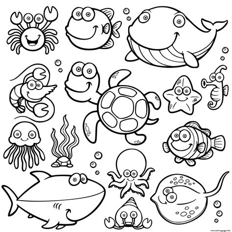 Marine Animals Coloring Pages