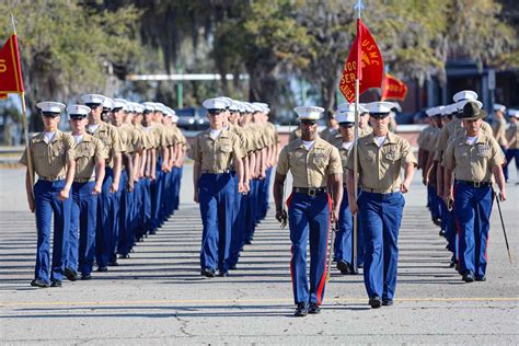 Marine Boot Camp Recruits in Uniform