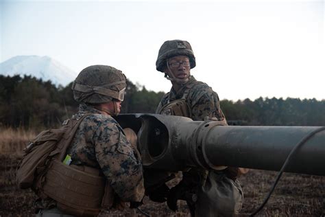 Marine Corps artillery training