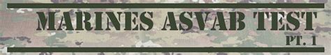 Marine Corps ASVAB Practice Test Image 10