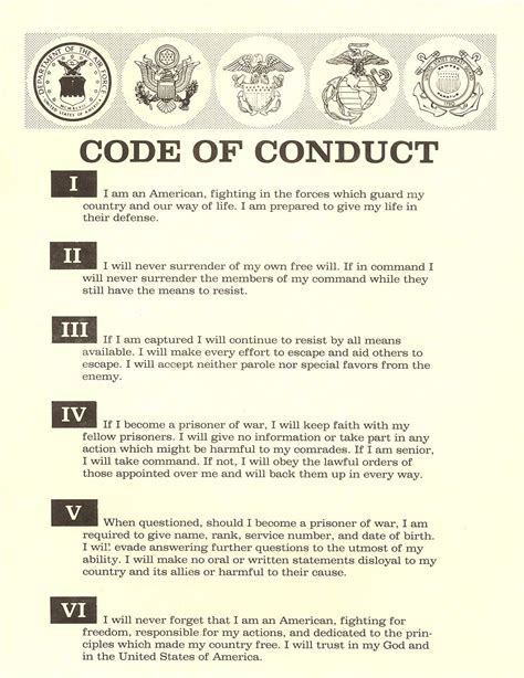 Marine Corps Code of Conduct