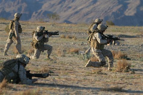 Marine Corps Fire Team Conducting Raid