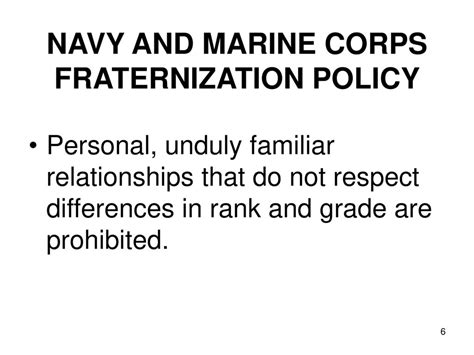 Marine Corps Fraternization Order