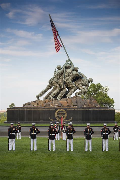 Marines participating in a community service project