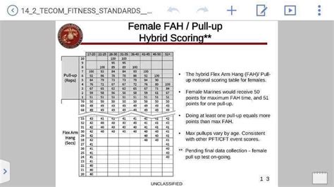 Marine Corps IST Score Chart Results