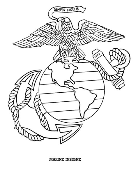 Marine Corps motto coloring page gallery