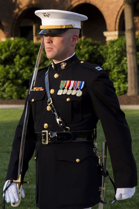 Marine Corps Officer in Uniform