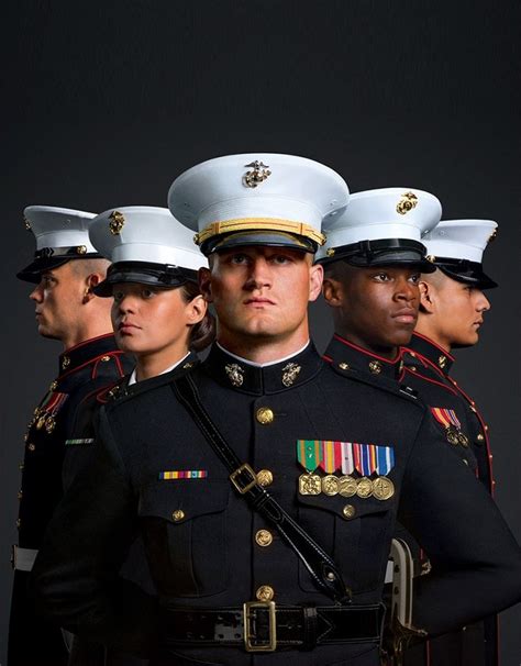 A Marine Corps officer in uniform, symbolizing leadership and service