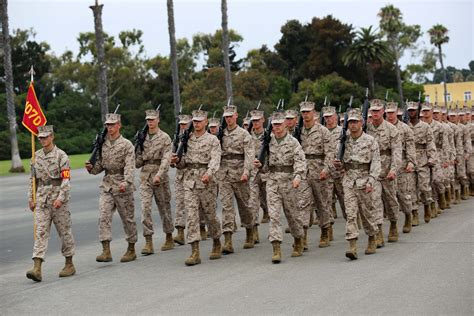 Marine Corps recruits in training