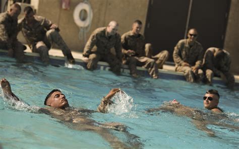 Marine Corps Reserve Training Swimming