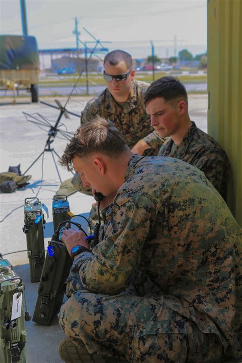 Marine Corps Reserve unit during training