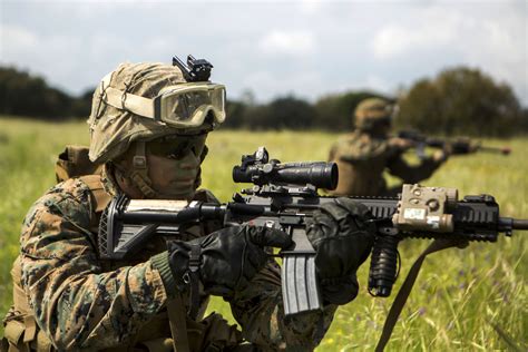 Marine Corps Rifle Squad Training Exercise