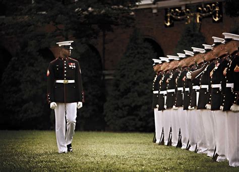 Marine Corps saluting