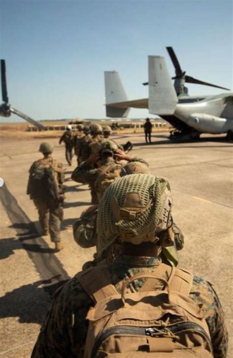 Marine Corps recruits undergoing training at Parris Island