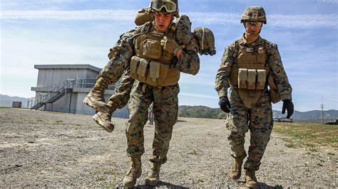 A group of Marines in training