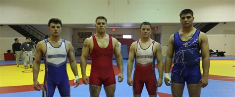 US Marine Corps wrestling training