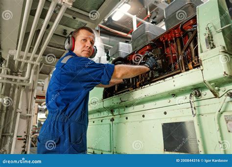 Marine Engineer on a Ship