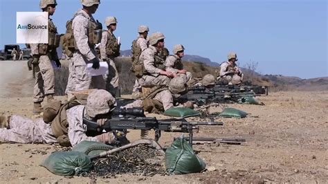 Marine machine gunner marksmanship training