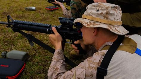 Marine marksmanship training