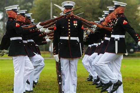 Marine rifleman drill