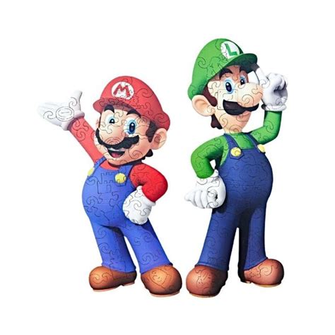 Mario and Luigi puzzles and mazes for kids