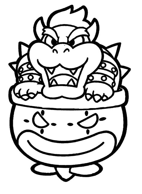 Mario Bowser Coloring Pages