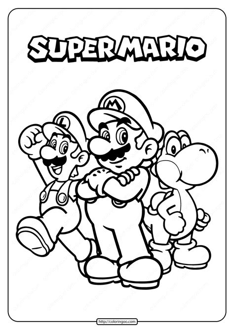 Mario Brothers Printable