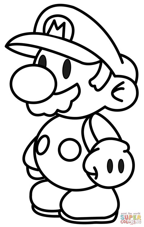 Mario coloring sheets for elementary school age