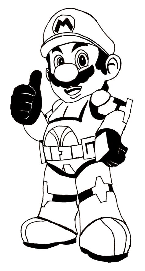 Mario coloring sheets free