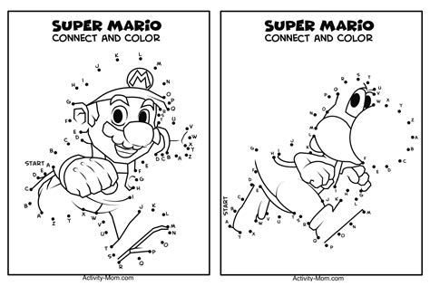 Mario connect-the-dots