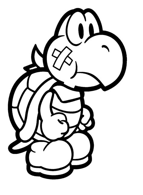 Mario Koopa Troopa Printable