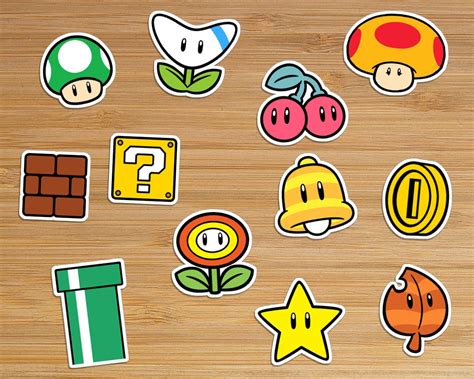 Mario Power-Ups Printable