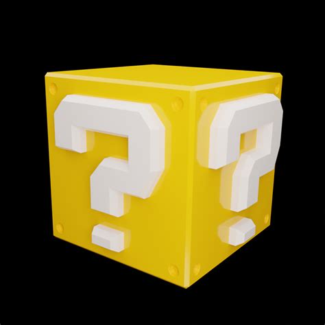 Mario Question Mark Block 3D Printing