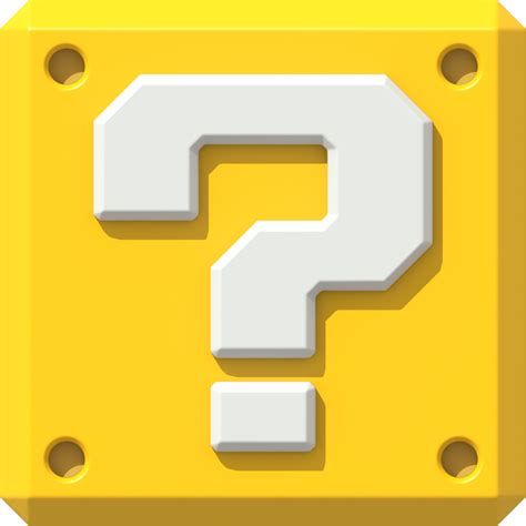 Mario Question Mark Block Design