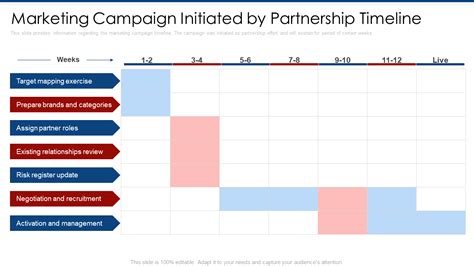 Marketing Campaign Timeline Template