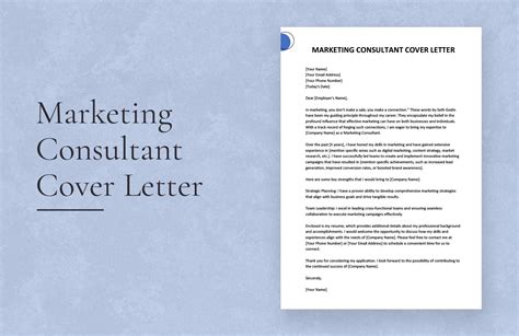 Marketing Consulting Cover Letter Template