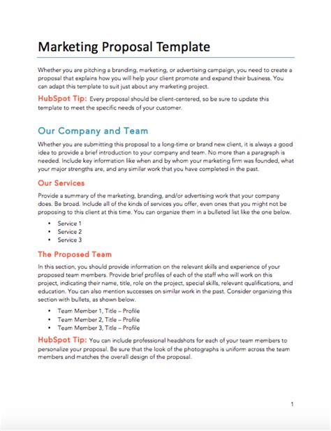 Marketing Proposal Template 1