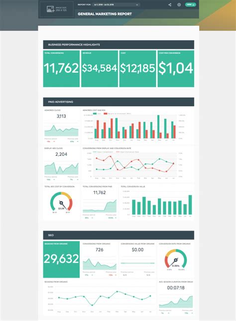 Marketing Report Template Example 2