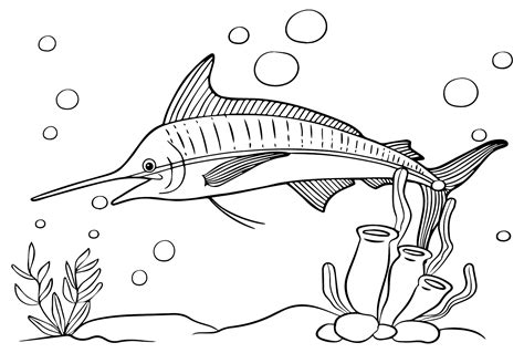 Marlin Coloring Pages